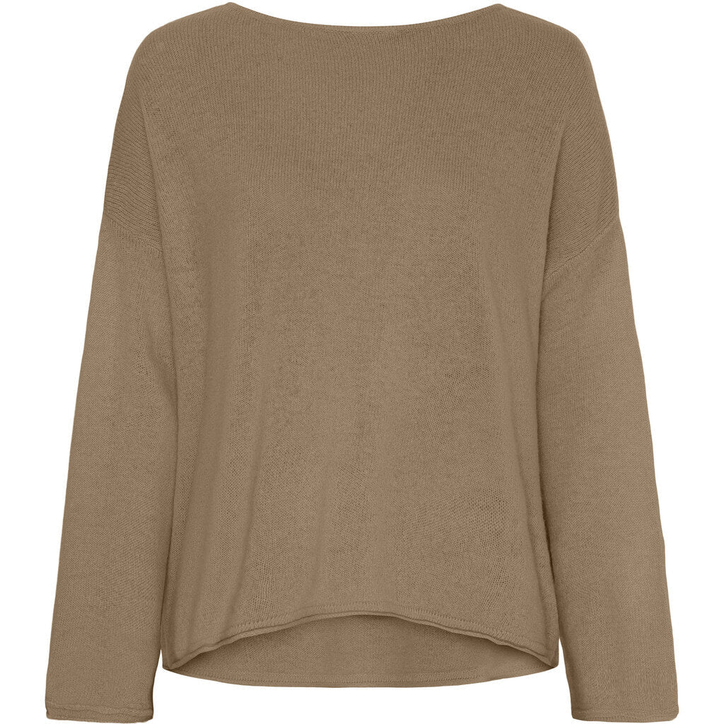 Butterfly CPH 100% cashmere strik oversized - lys brun
