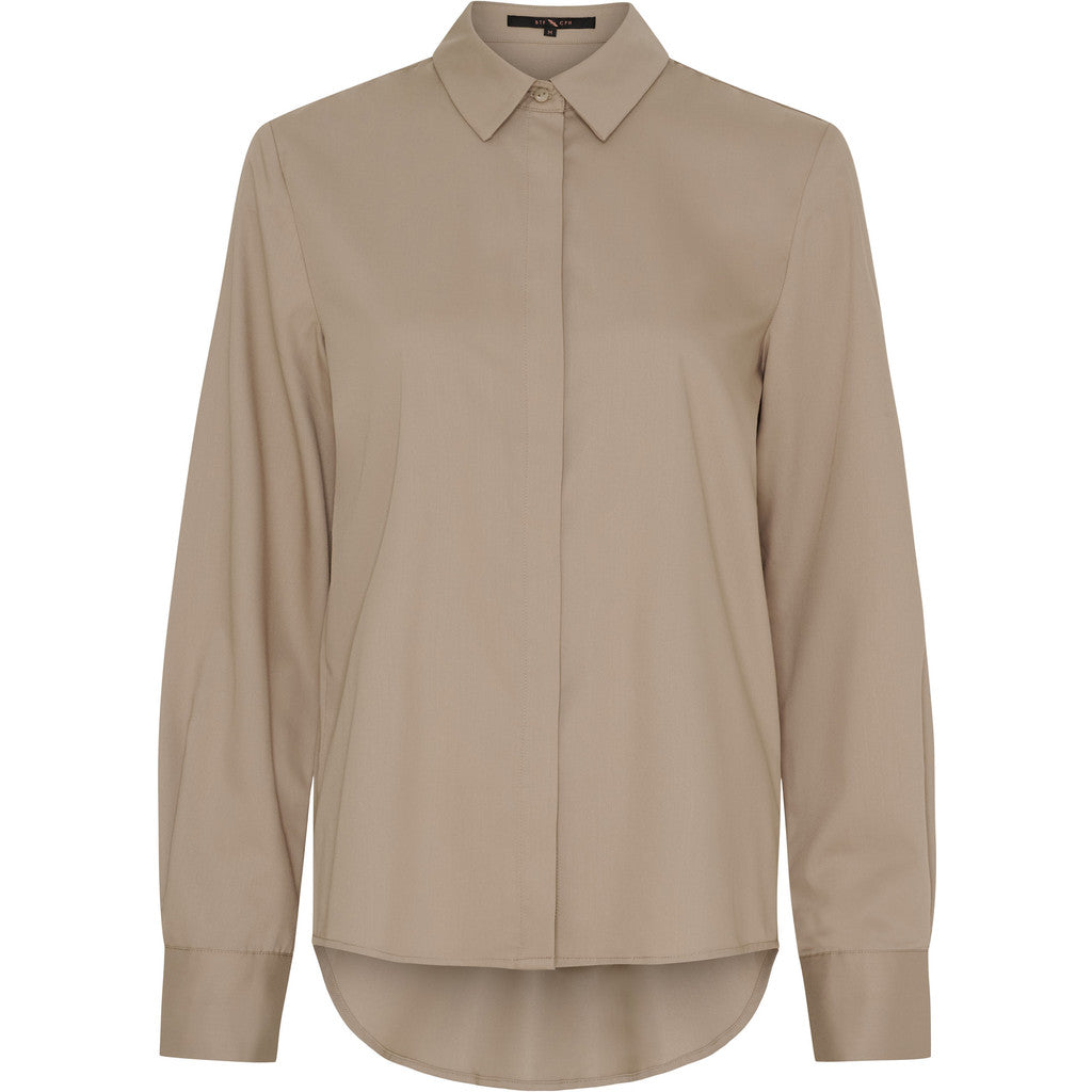 Butterfly CPH bambus skjorte - taupe