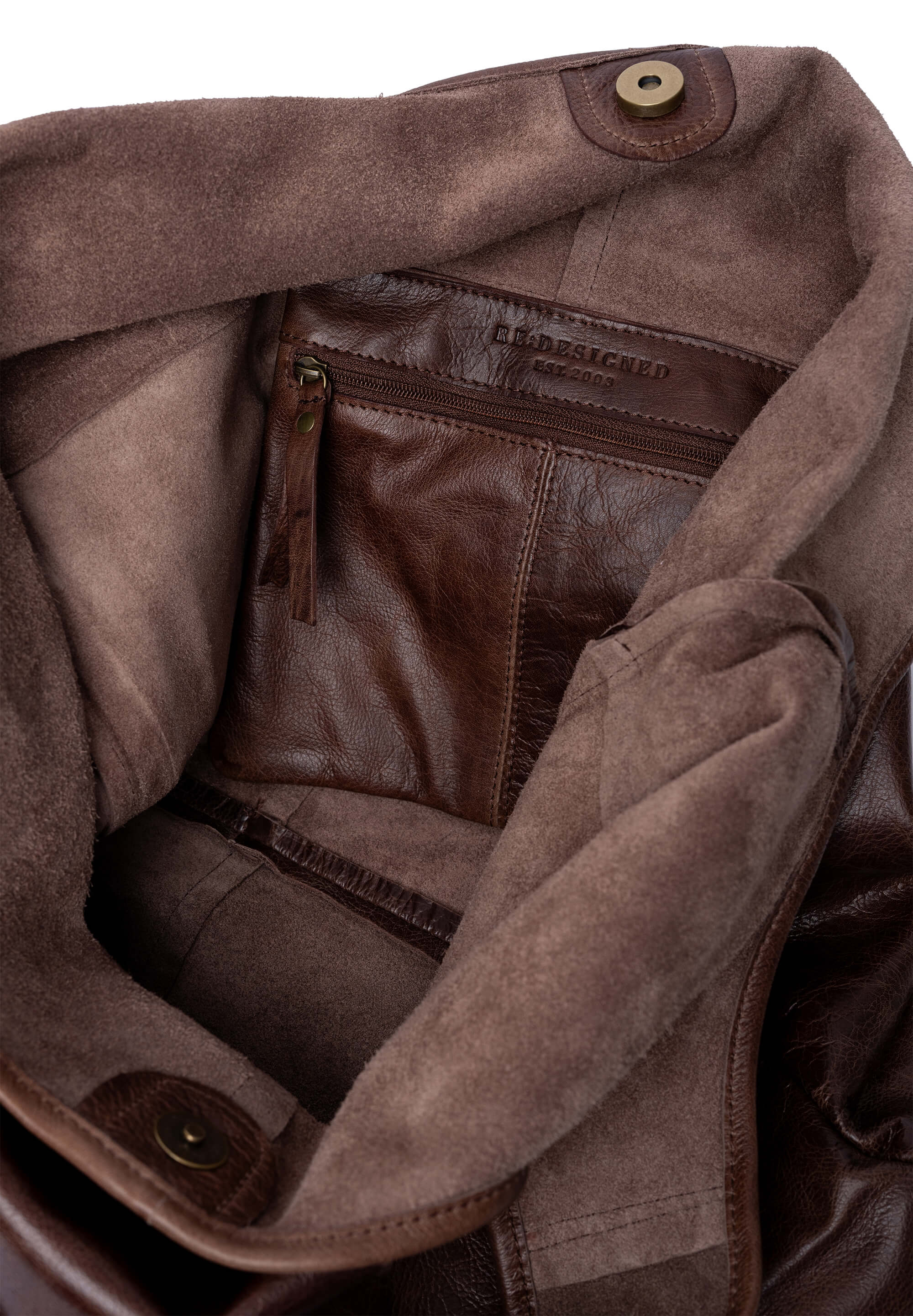 Re:Designed shopper skindtaske - woodsmoke