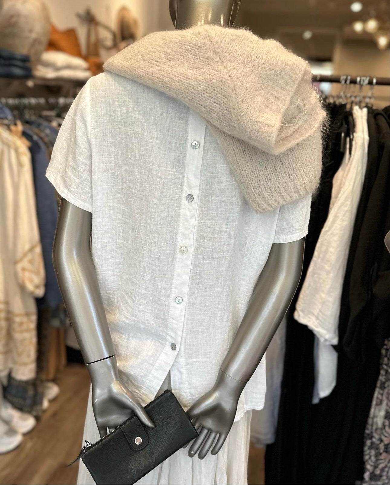 Delux Skagen Fie hør t-shirt - hvid