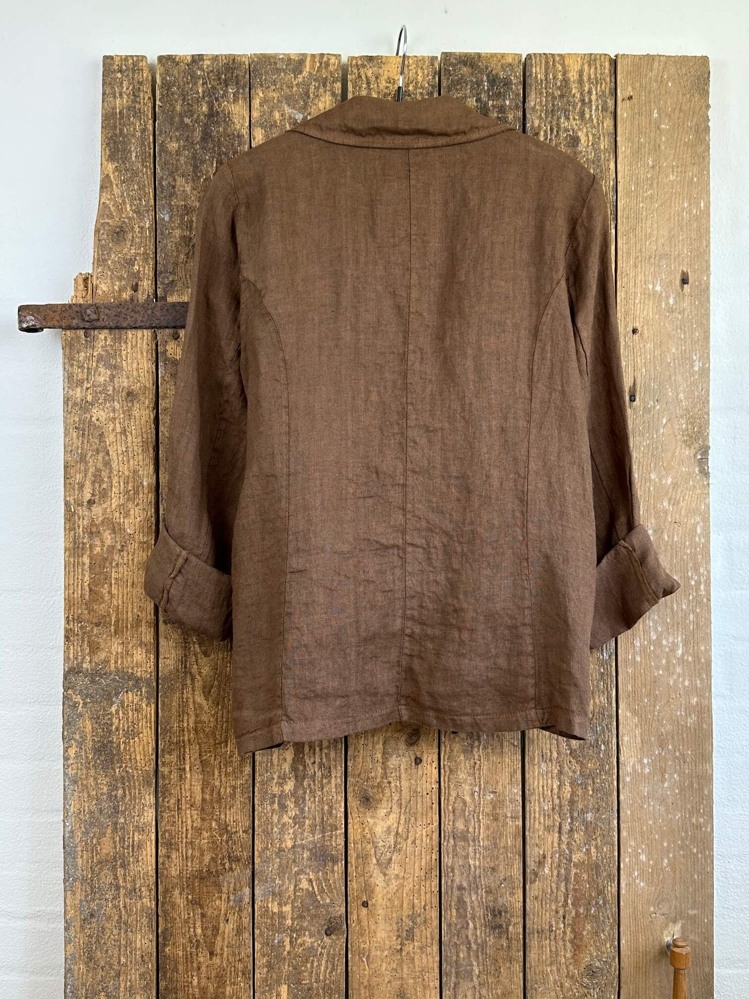 Delux Skagen hør blazer - coffee