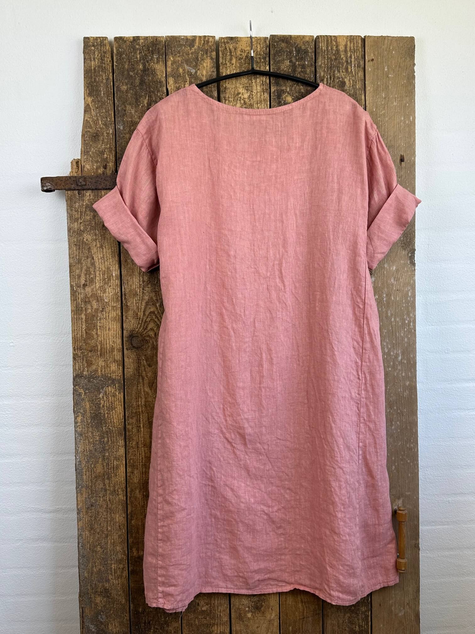 Delux Skagen hørtunika - pepe rose