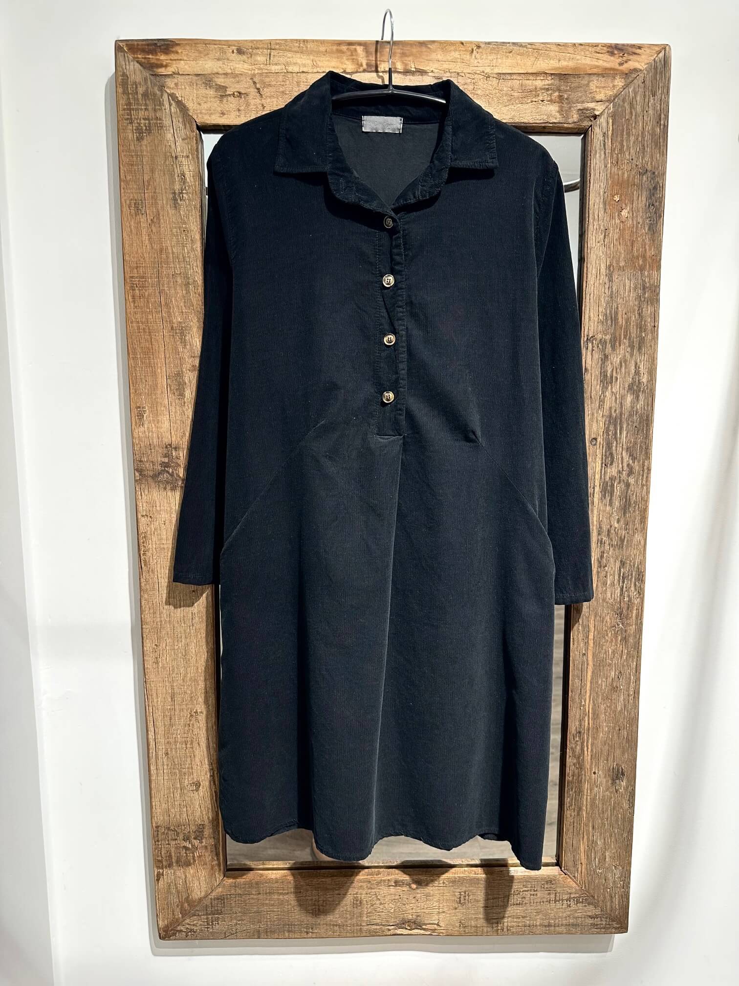 Delux Skagen fløjlstunika / kjole - sort