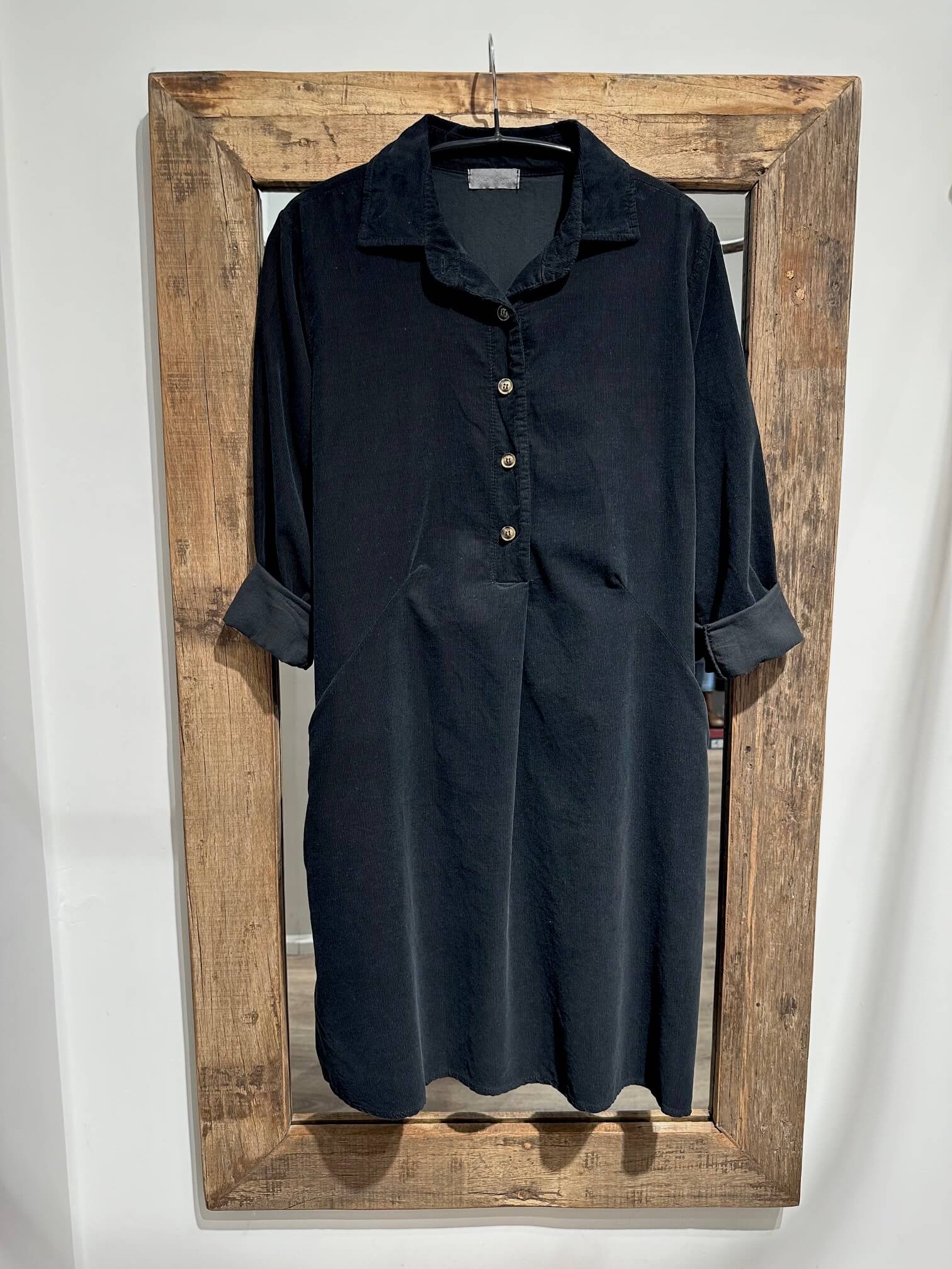 Delux Skagen fløjlstunika / kjole - sort