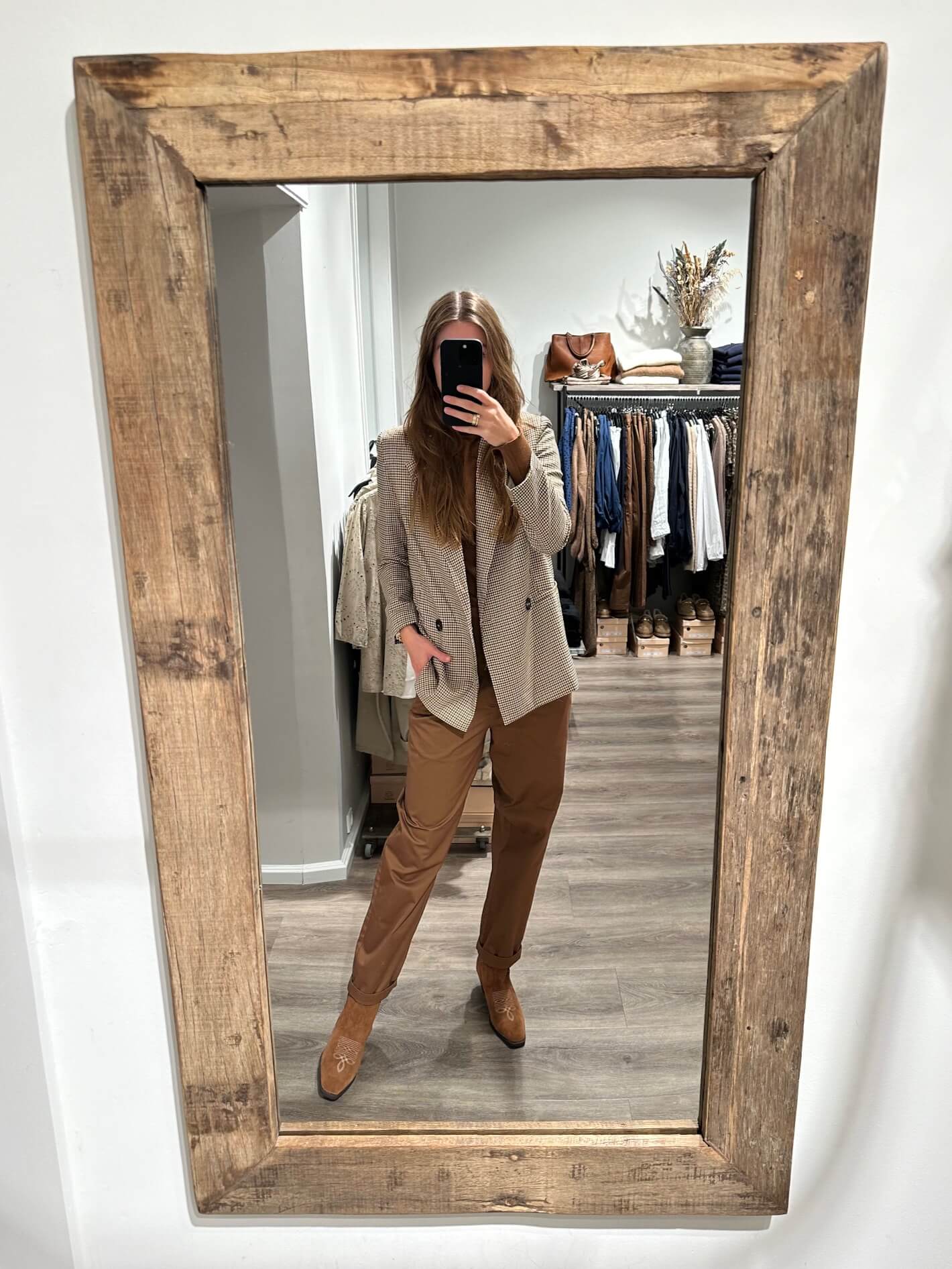 Freequent chino bukser - camel