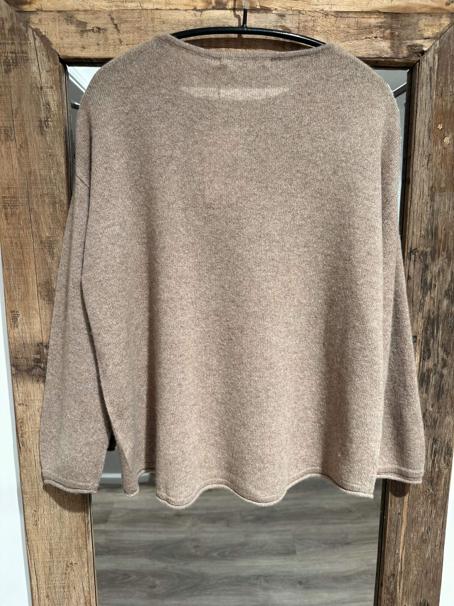 Butterfly CPH 100% cashmere strik oversized - lys brun