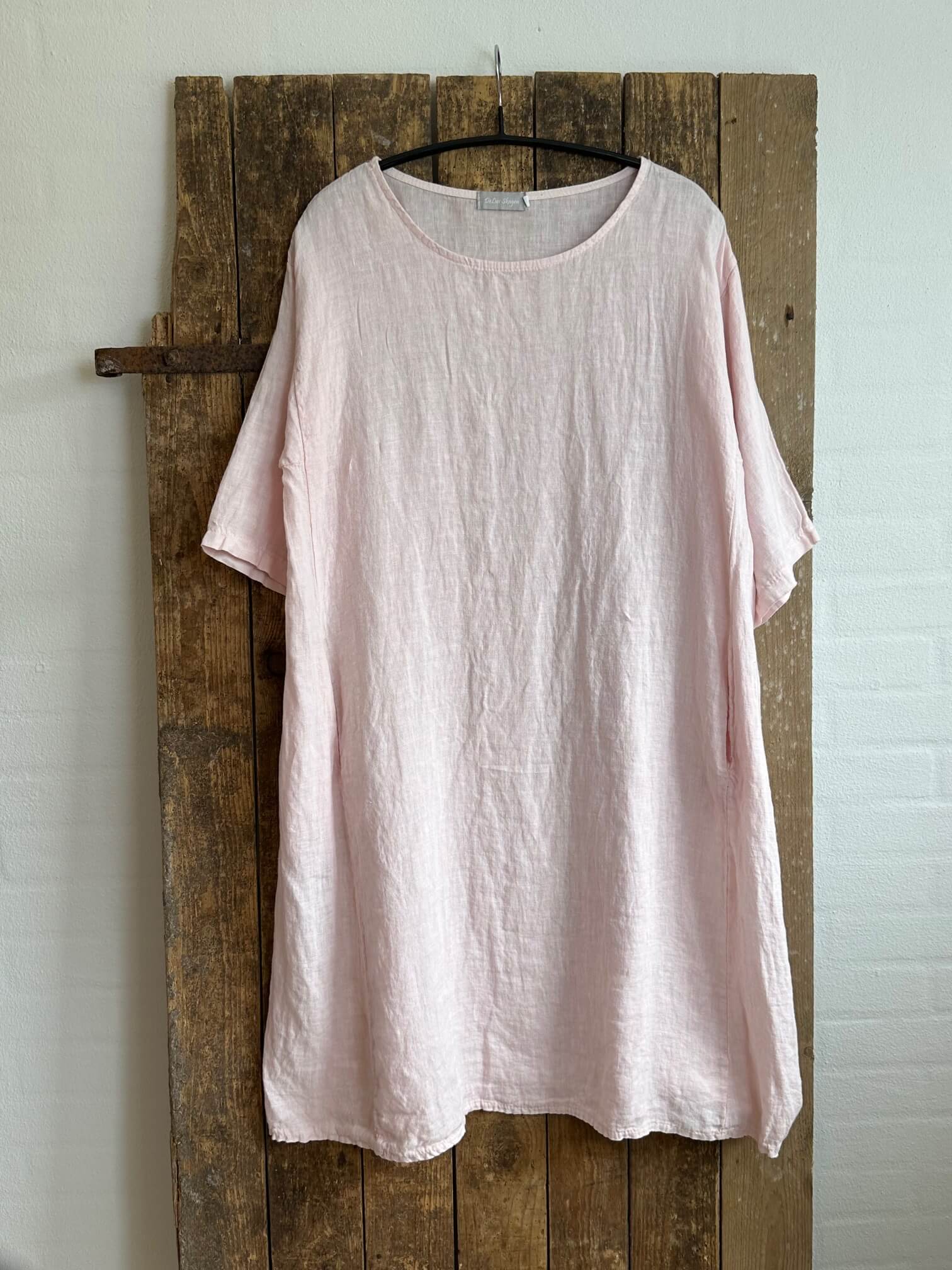 Delux Skagen hørtunika - rosa