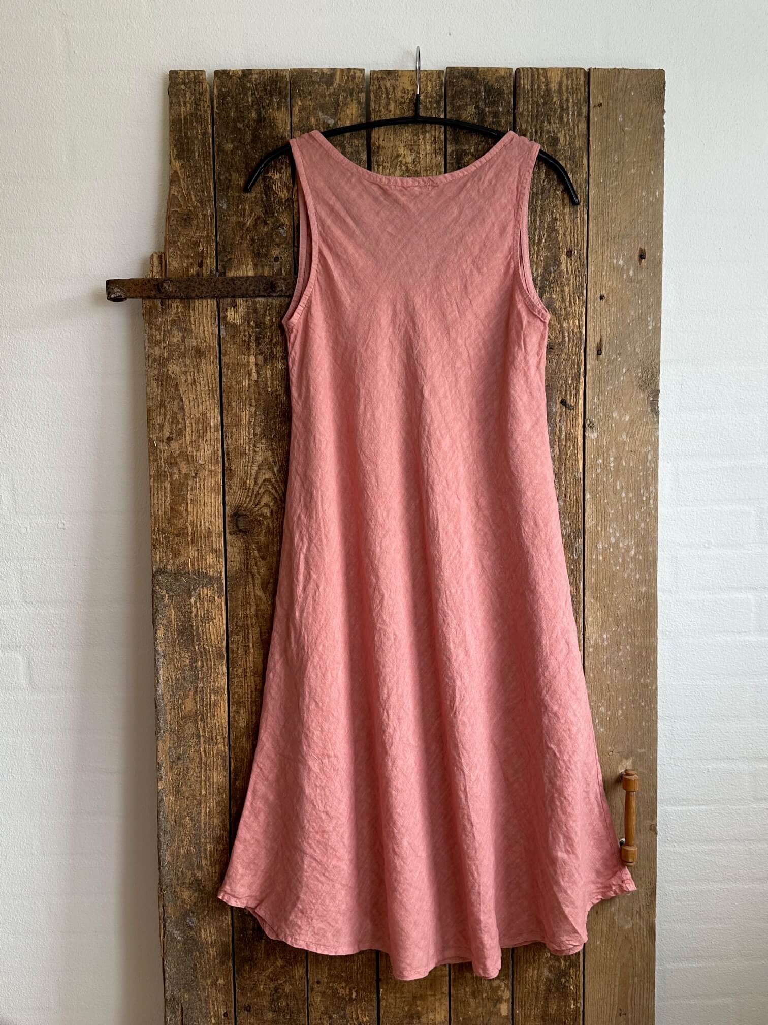 Delux Skagen strop hørkjole - pepe rose