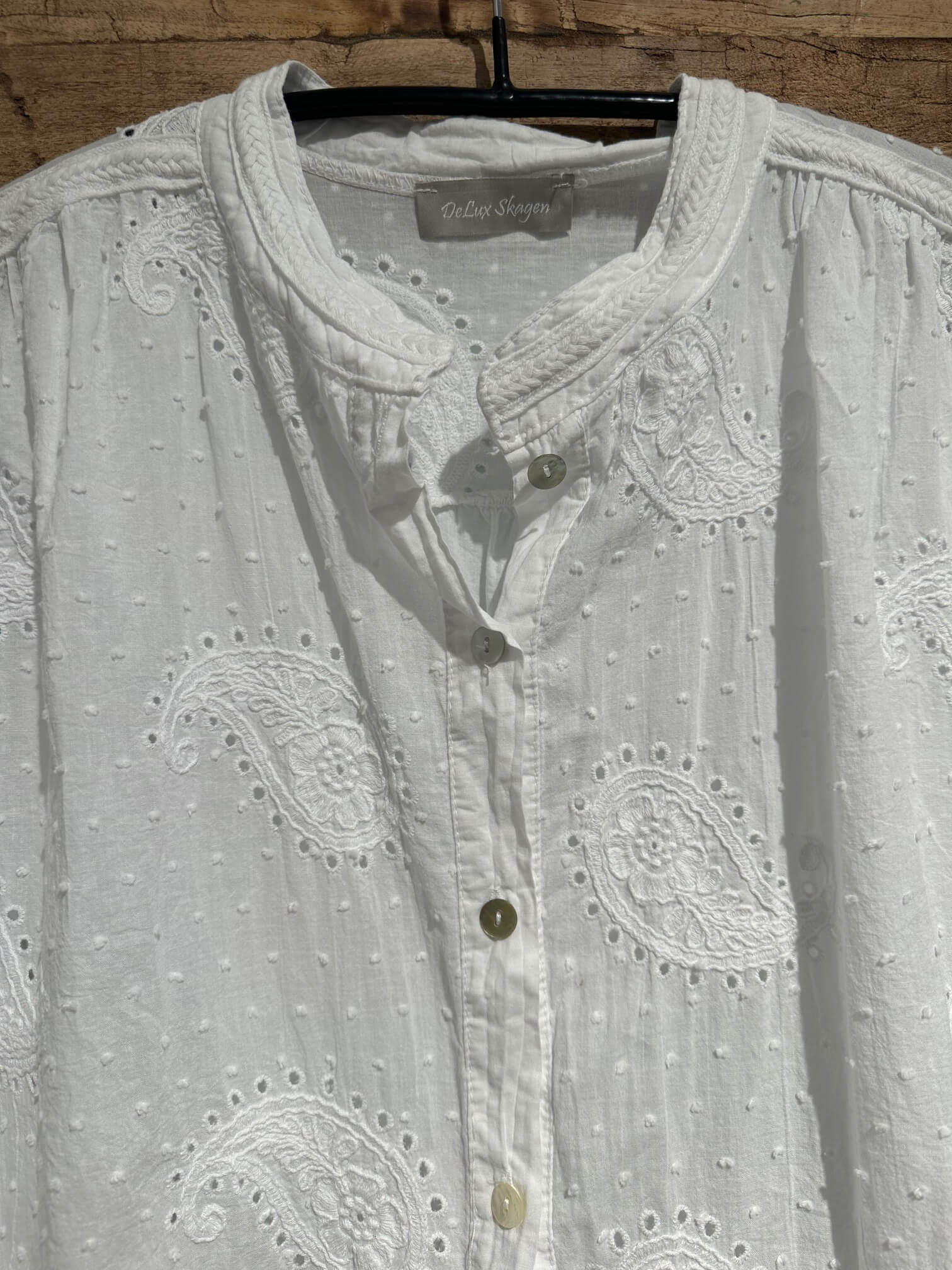 Delux Skagen Noelle paisley skjorte - hvid