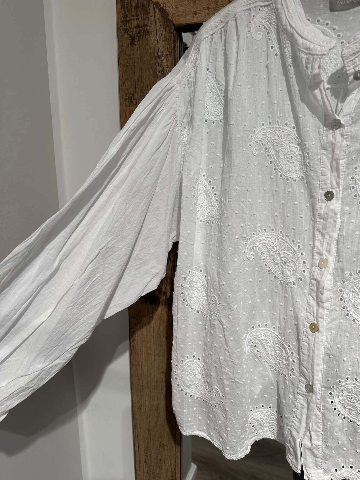Delux Skagen Noelle paisley skjorte - hvid
