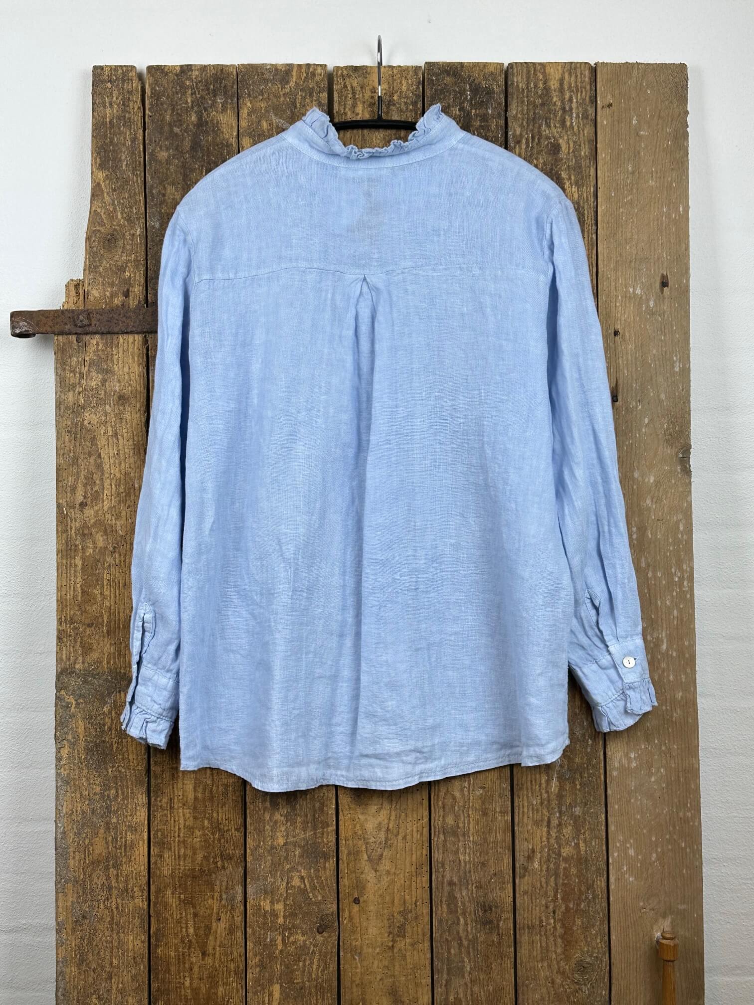 Delux Skagen Tina hørskjorte - lyseblå