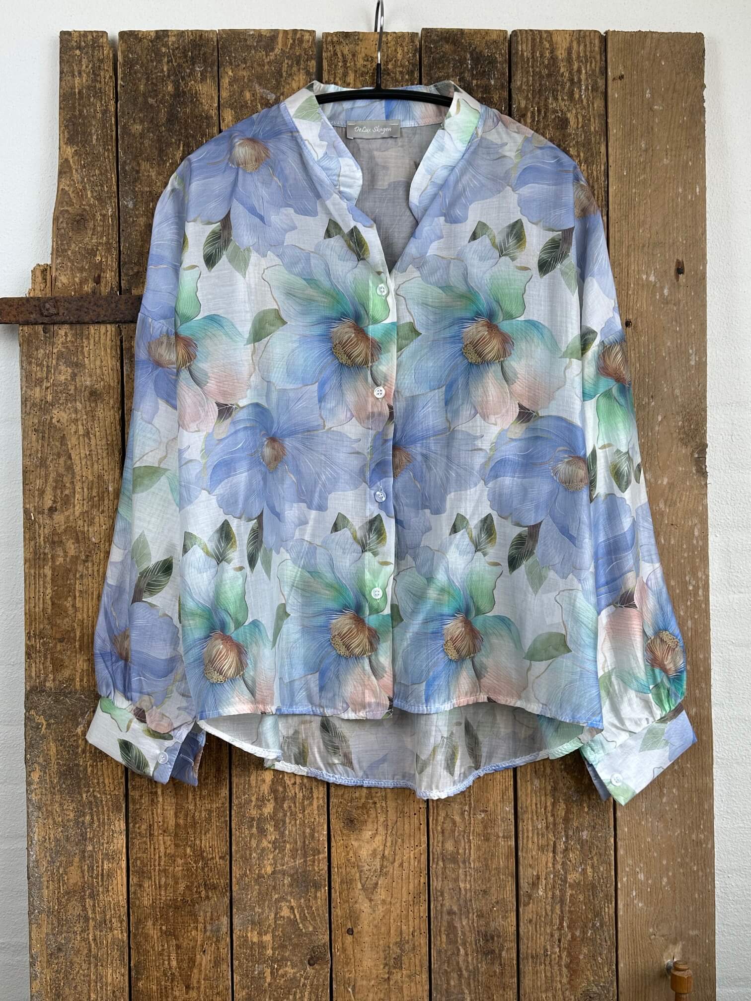 Delux Skagen bloom skjorte - blågrøn