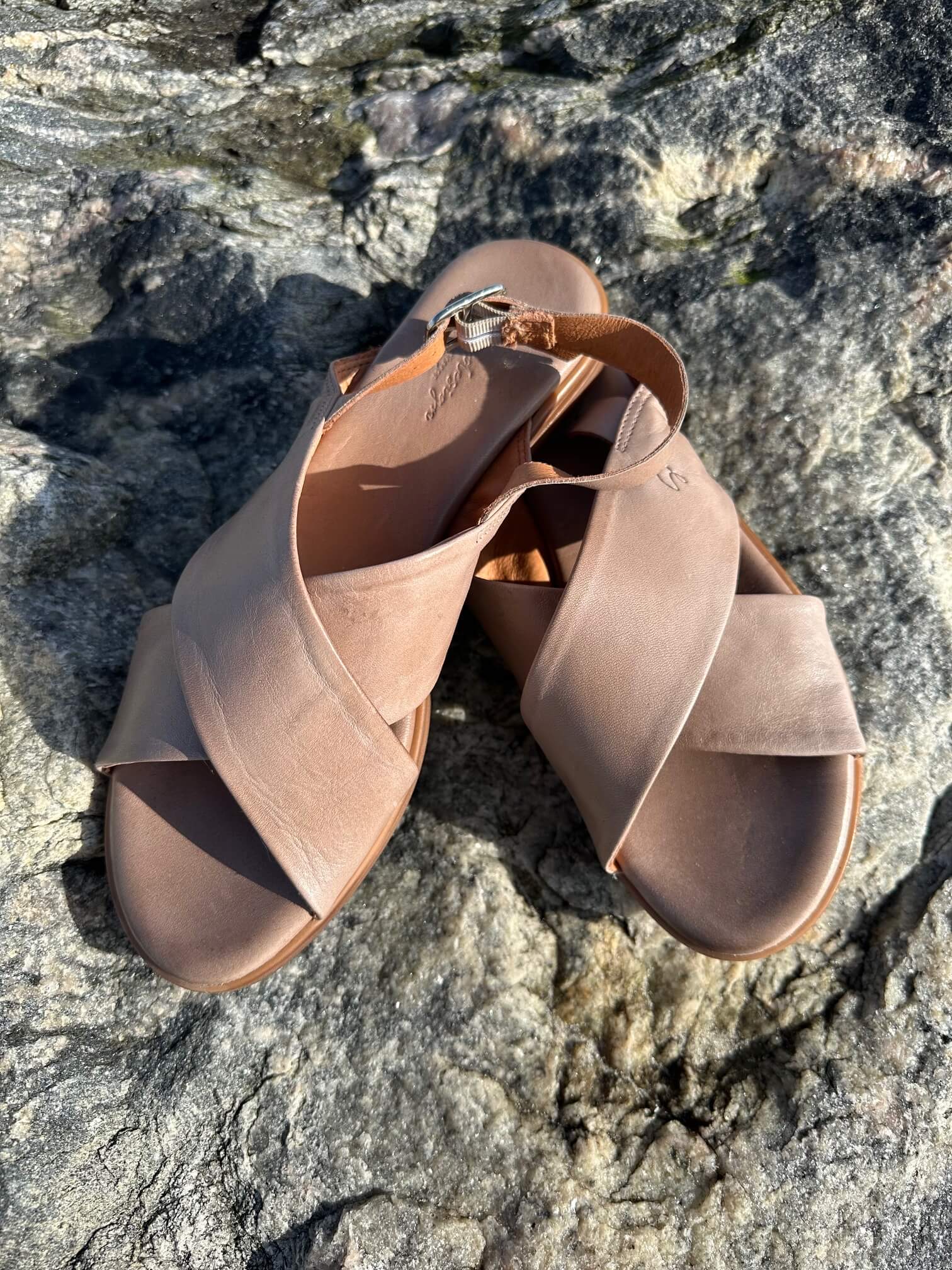 ShoeDesign Nicola skindsandal - taupe