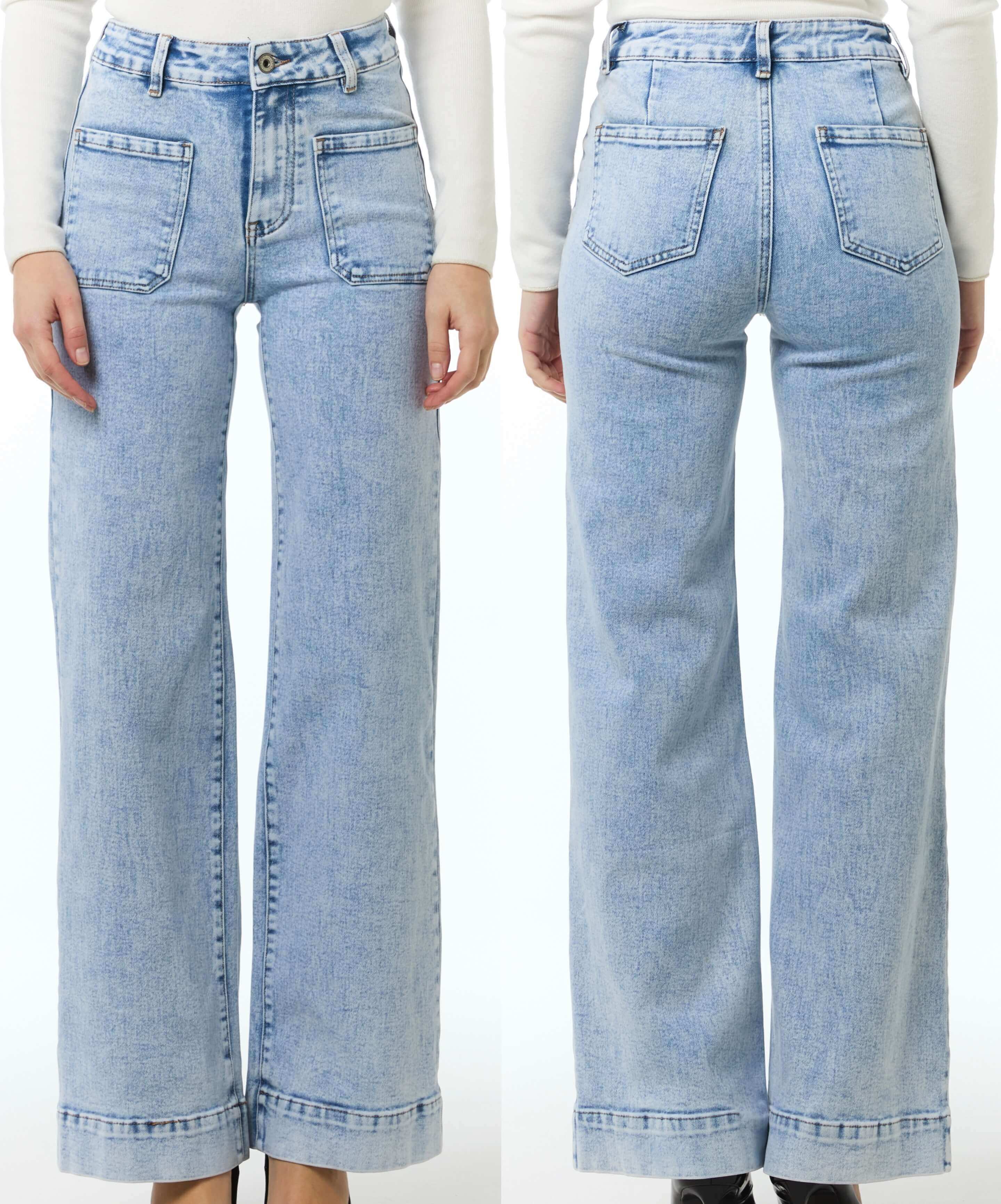 Delux Skagen jeans m. forlommer - lys denim