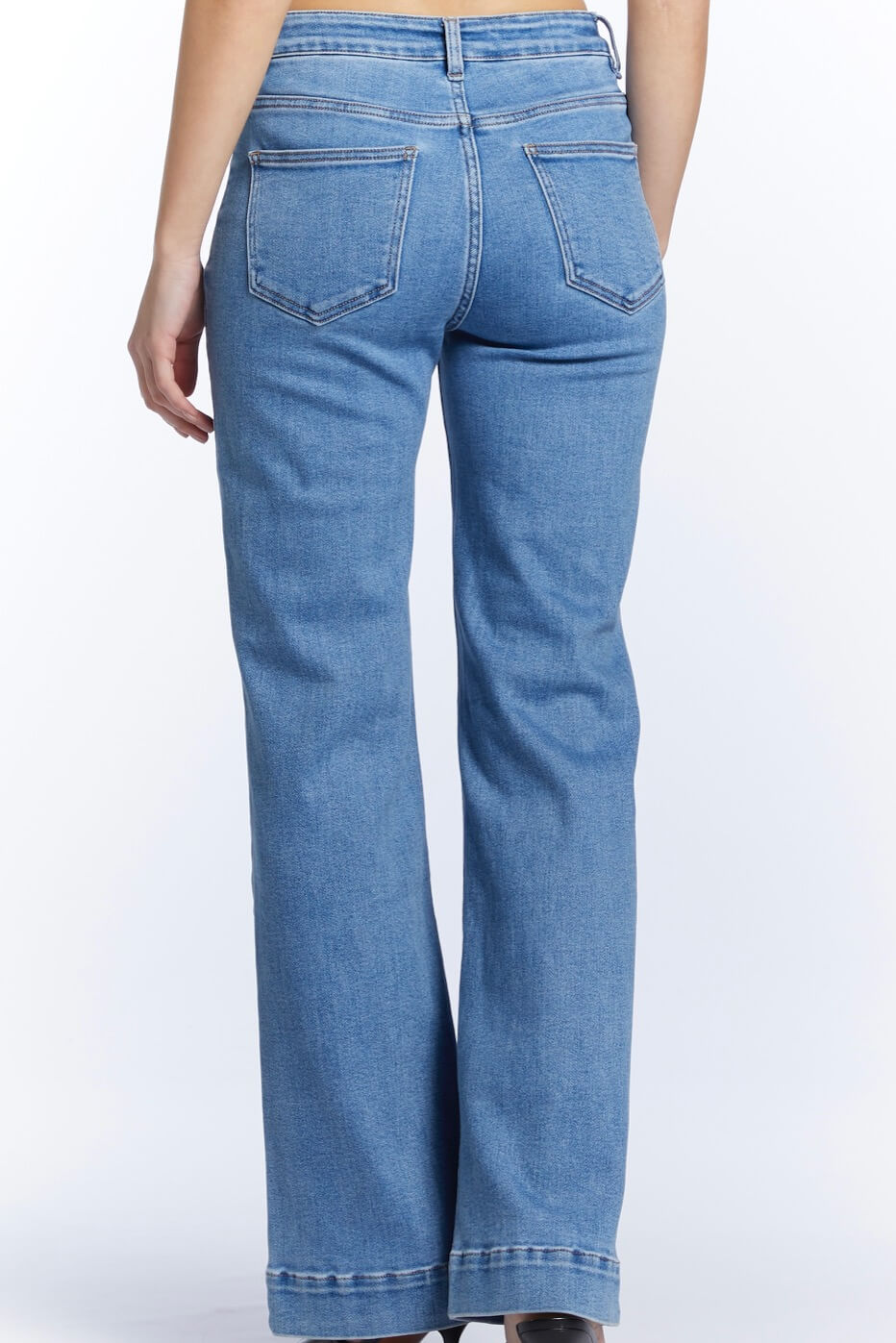 Delux Skagen jeans m. knapper - lys denim