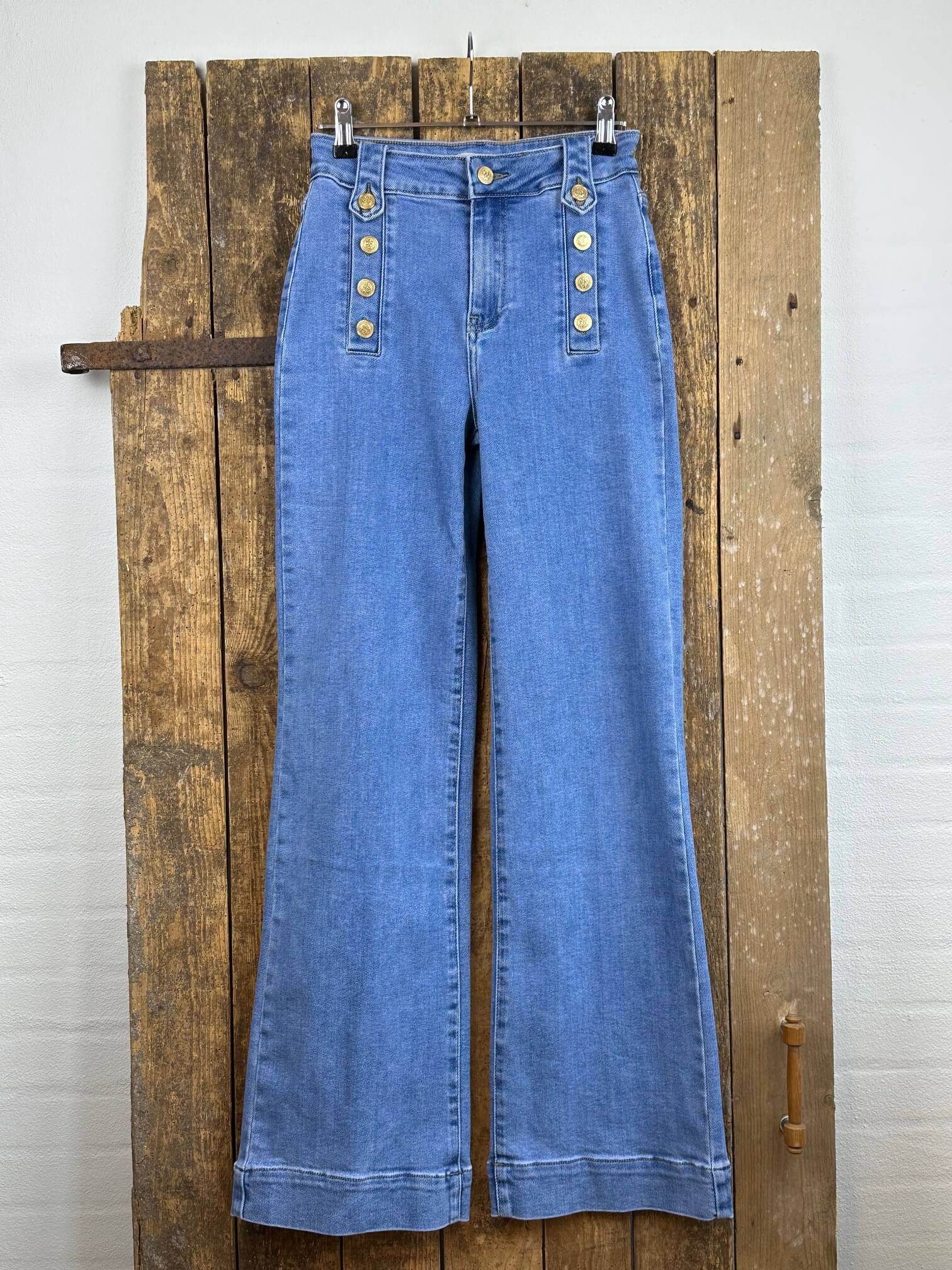Delux Skagen jeans m. knapper - lys denim