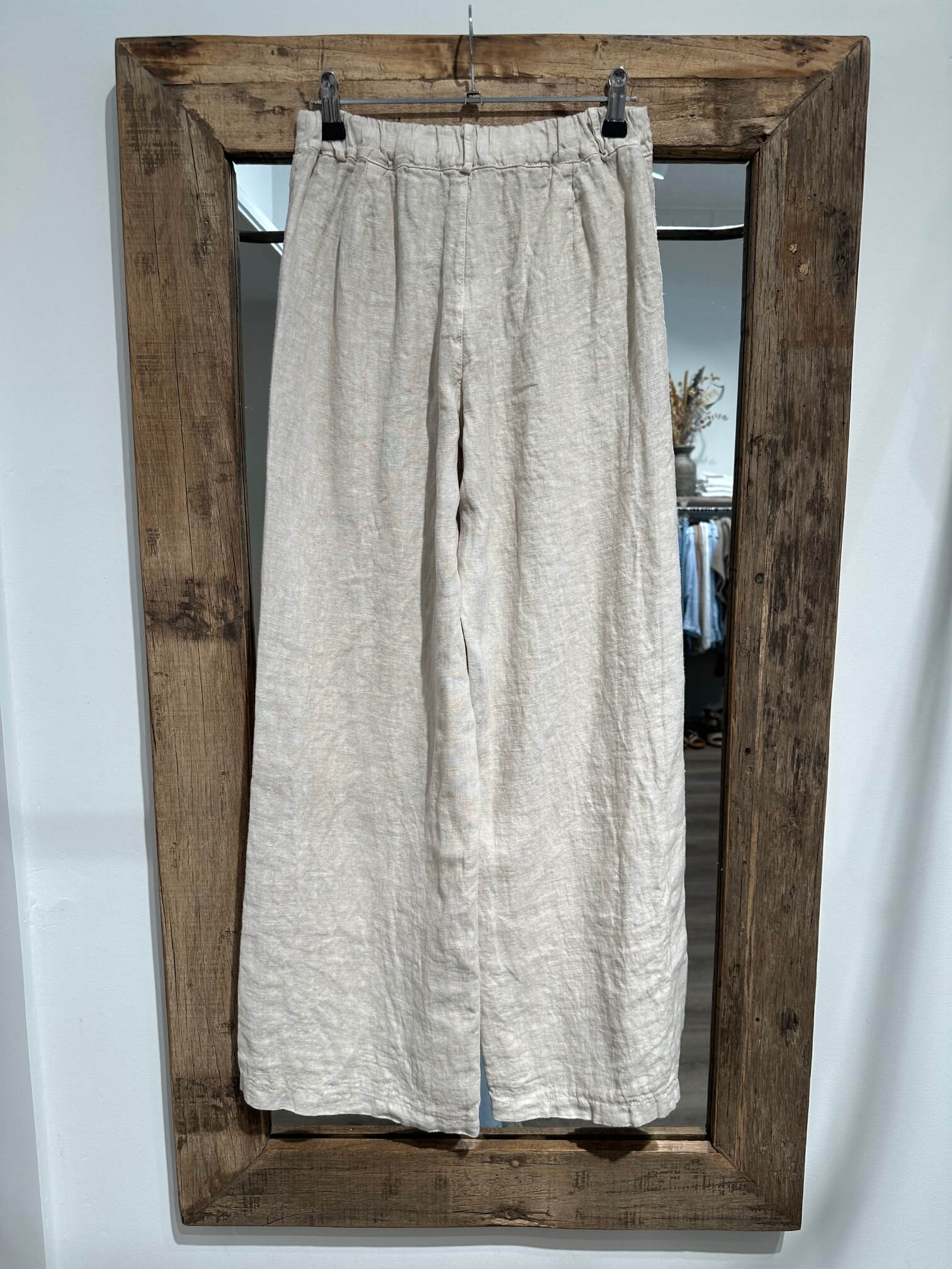 Delux Skagen hørbukser - sand