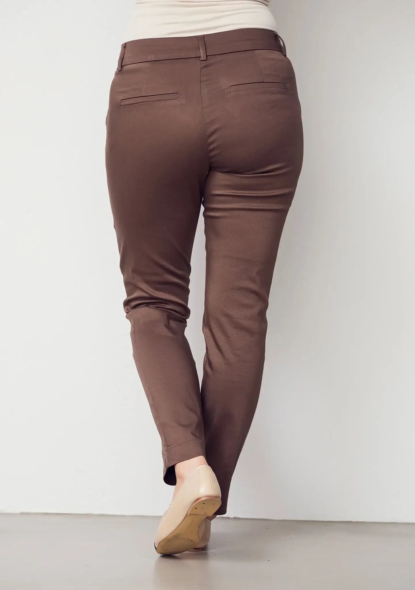 Isay chino bukser (lang)- mole (brun)