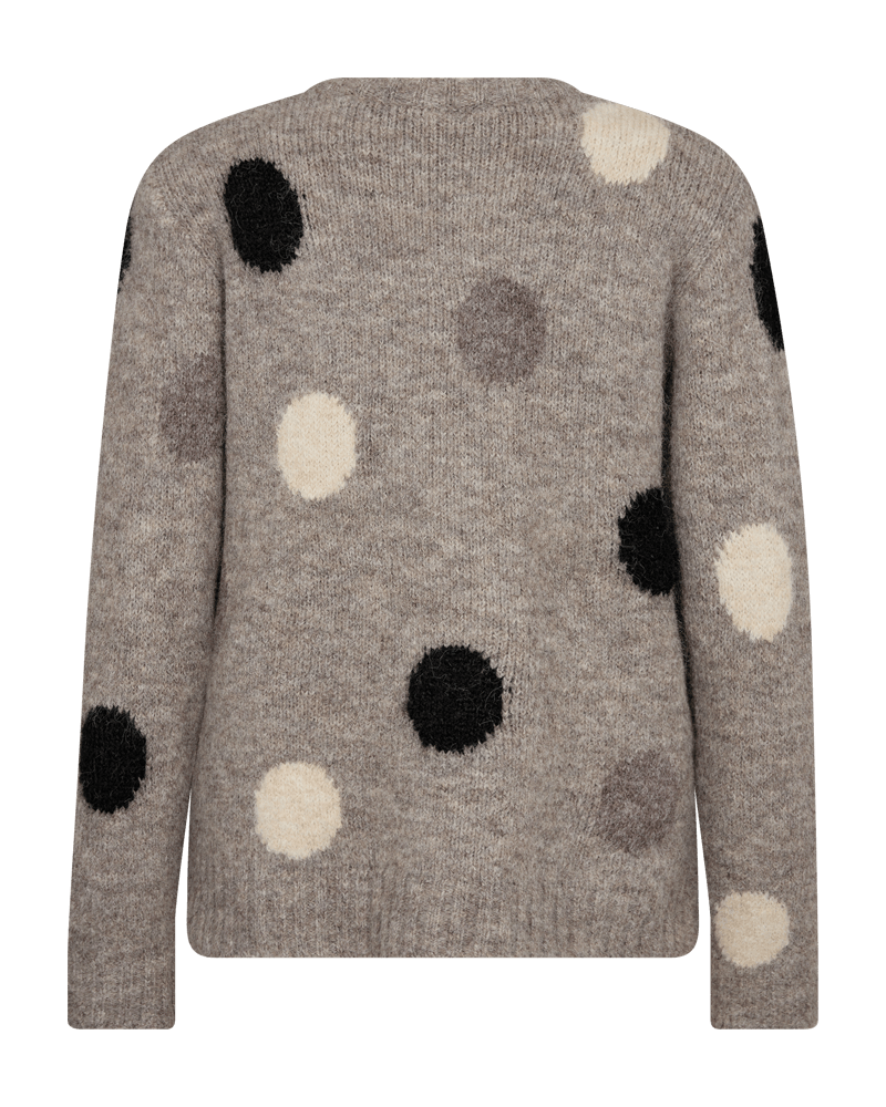 Freequent Louisa strik - desert taupe mel. w. black