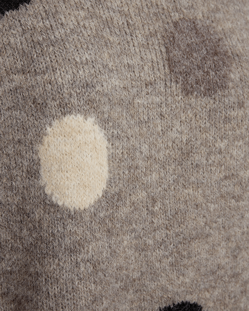 Freequent Louisa strik - desert taupe mel. w. black