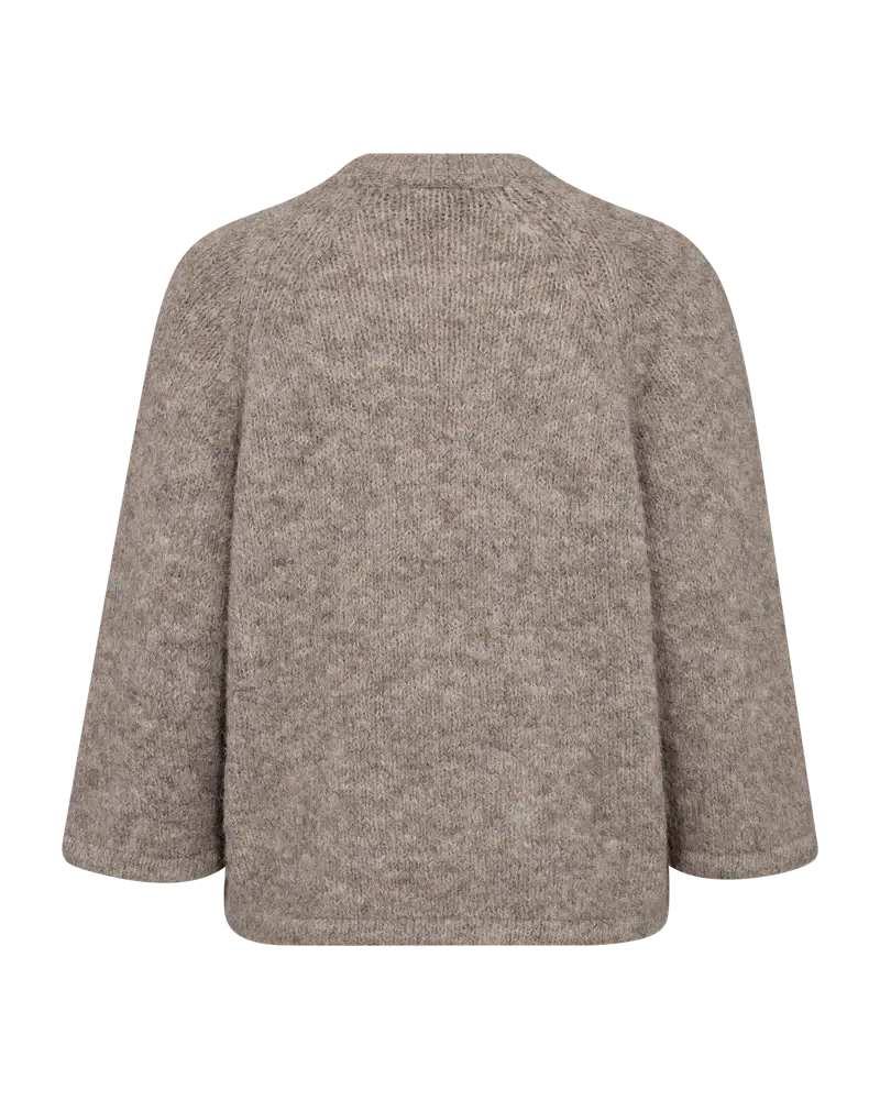 Freequent Lulu strik - taupe melange