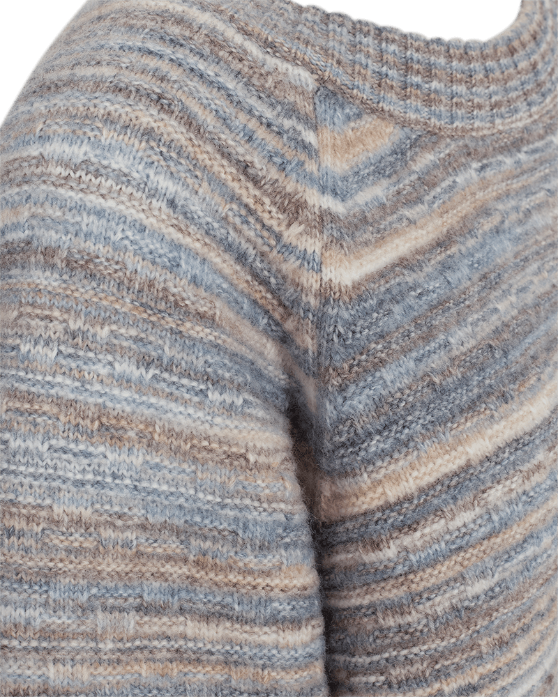 Freequent Clas pullover - hvid & blå