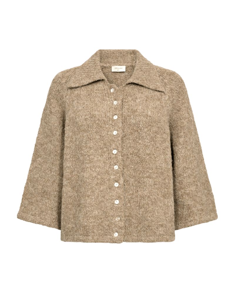 Freequent Lulu cardigan - warm beige melange