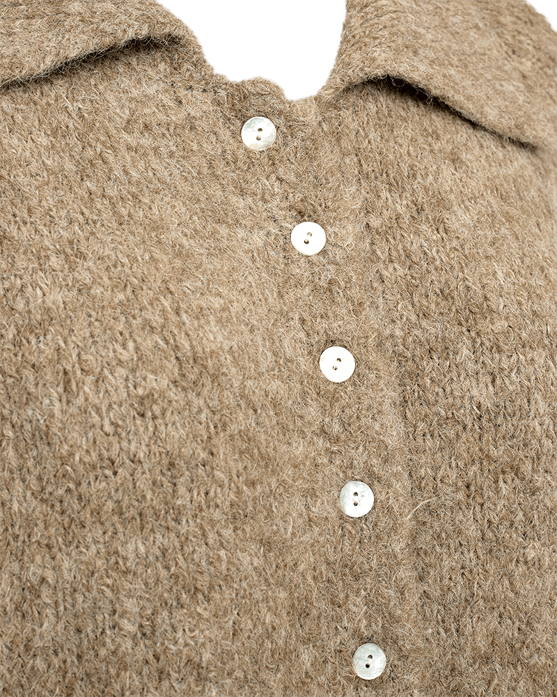 Freequent Lulu cardigan - warm beige melange
