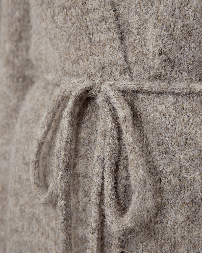 Freequent Lulu strik cardigan - taupe melange