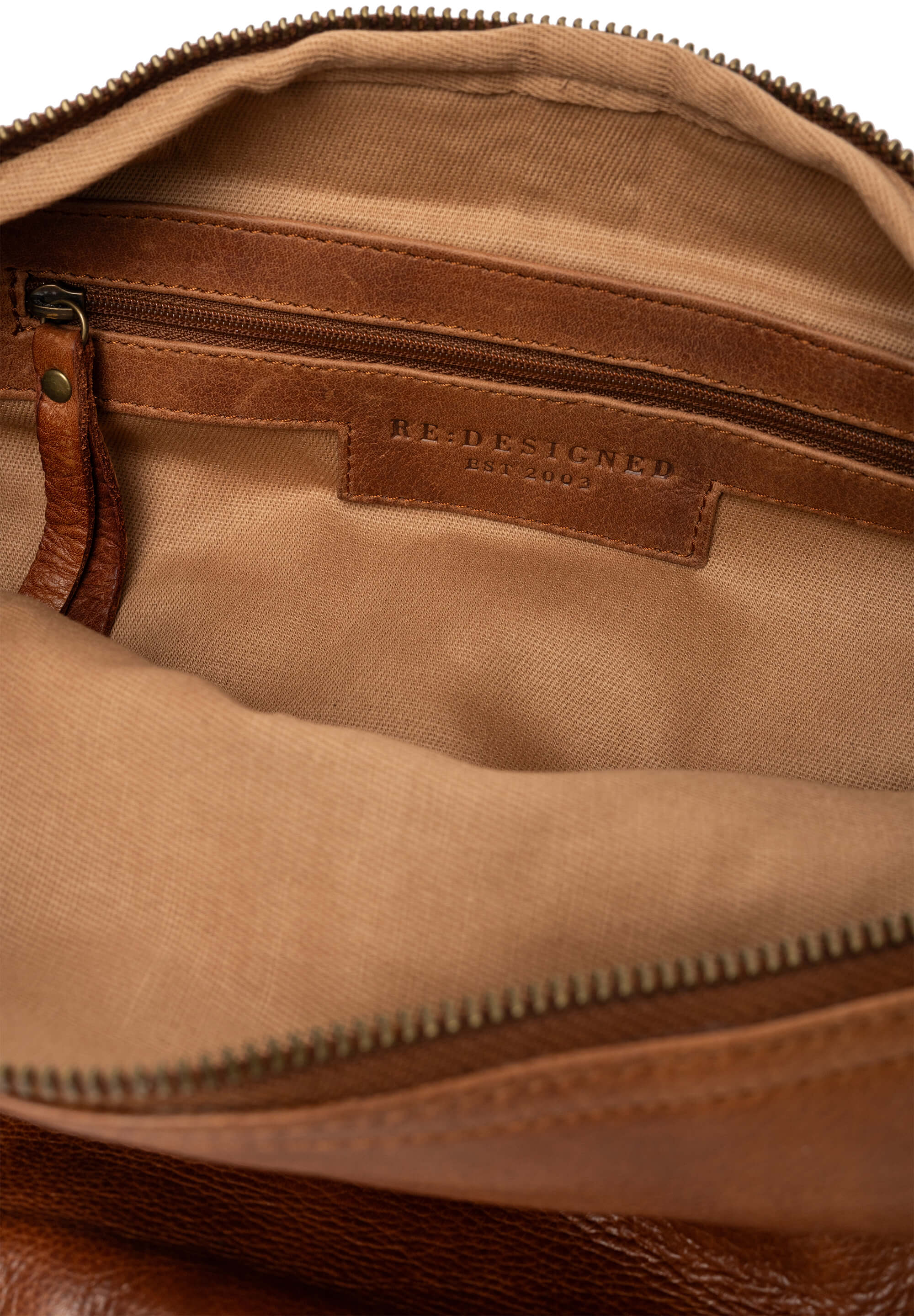 Re:Designed stor Merla skind bumbag - walnut