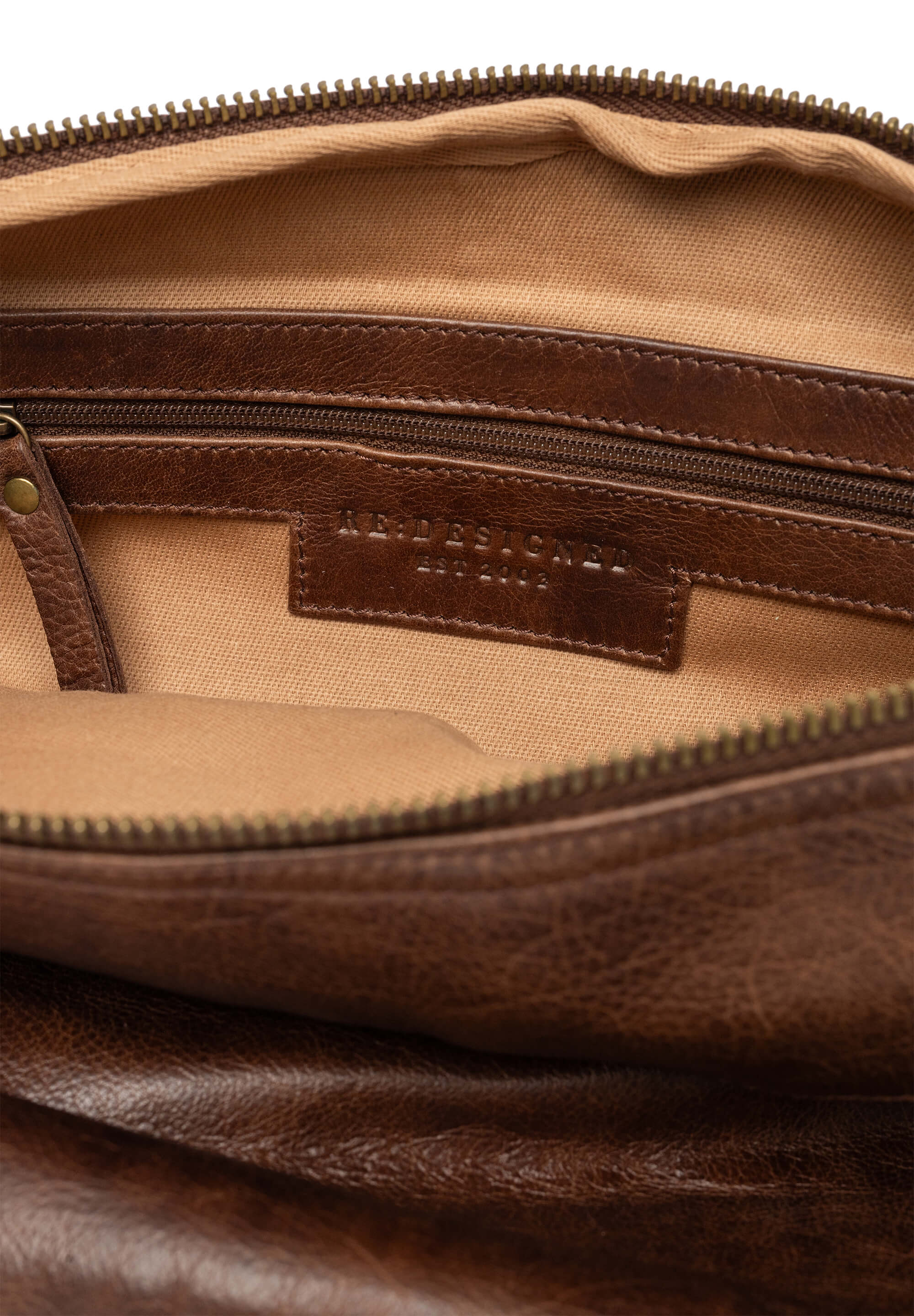 Re:Designed stor Merla skind bumbag - woodsmoke