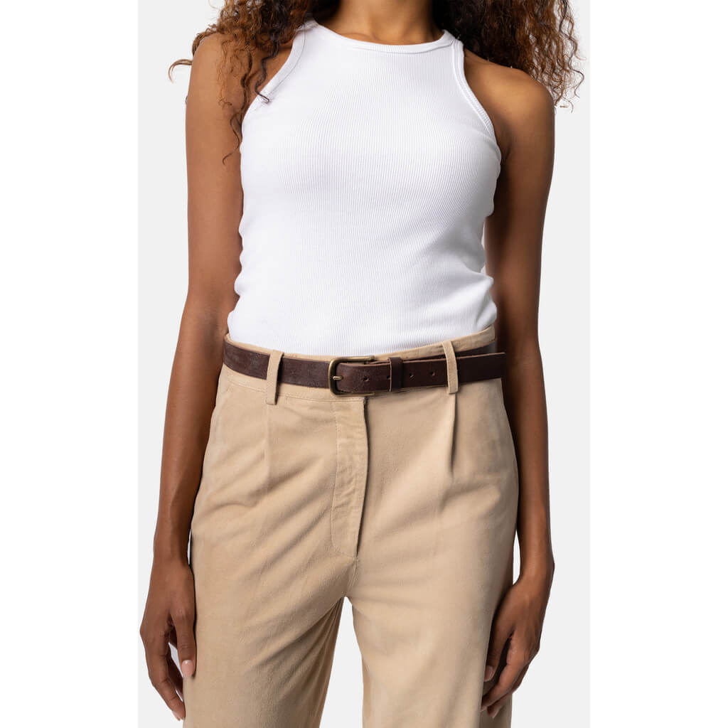 Re:Designed skindbælte Jeanne Bredt - brun