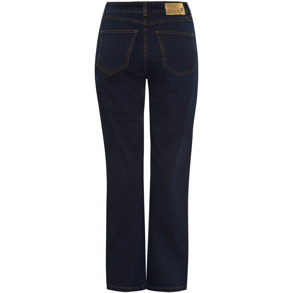 Isay Lido jeans m. lange lige ben - mørk denim