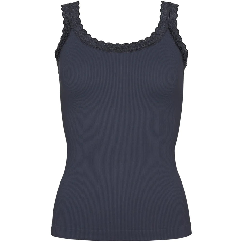 Tim&Simonsen Frida rib top - antracite