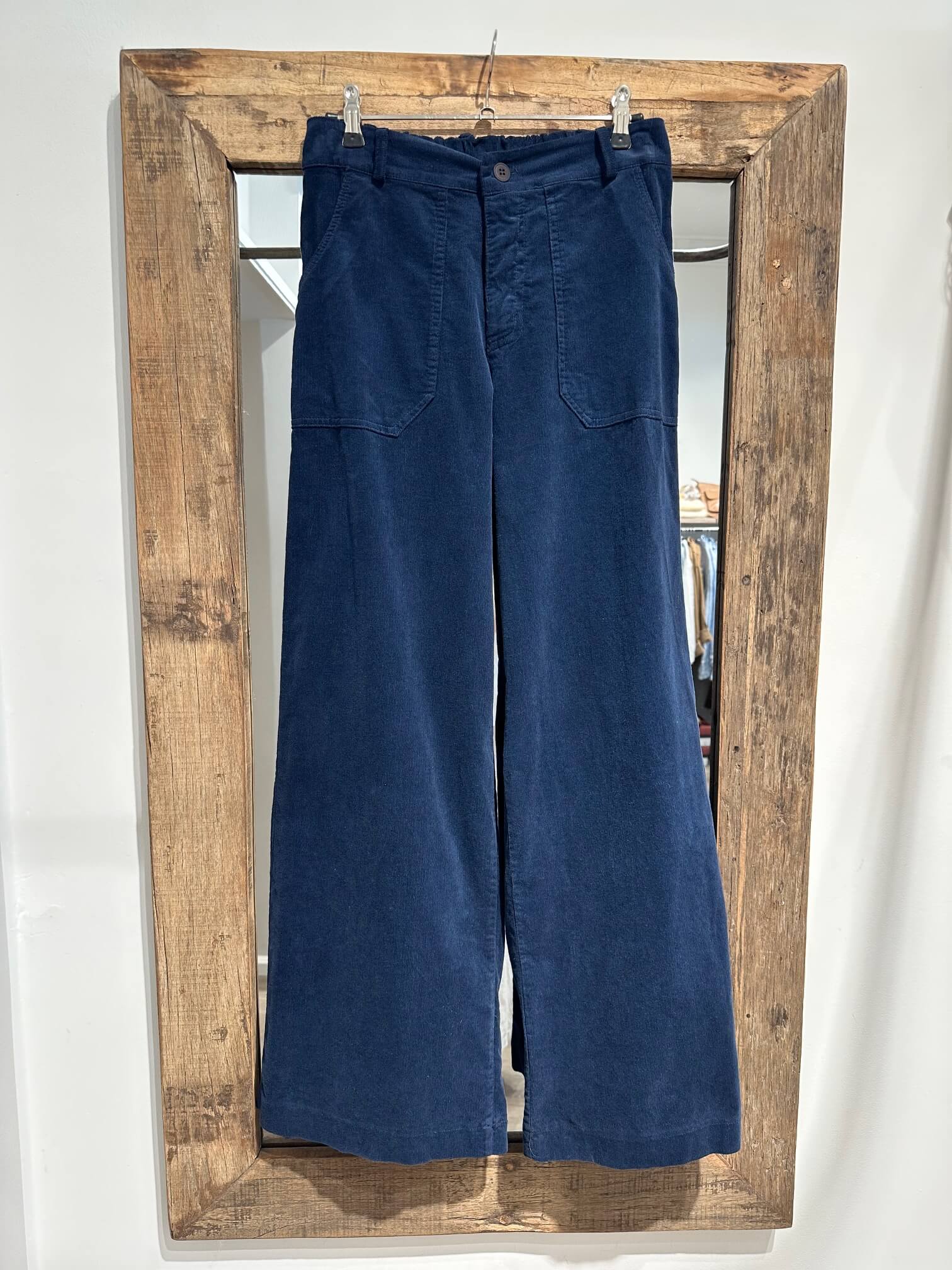 Delux Skagen fløjlsbukser - navy