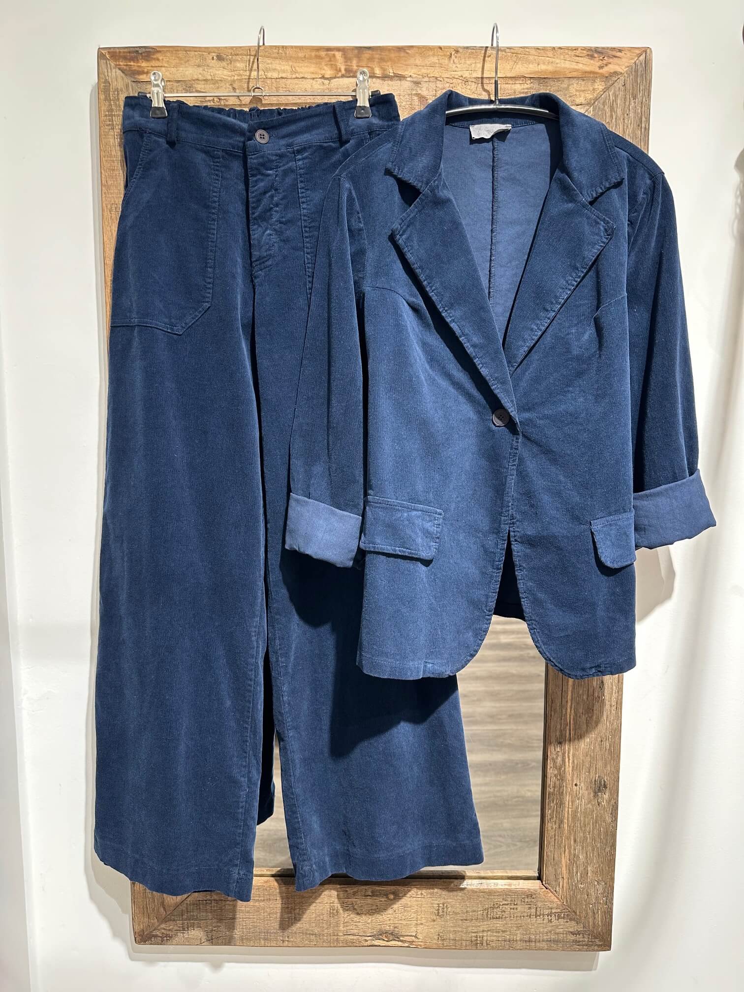 Delux Skagen fløjlsbukser - navy