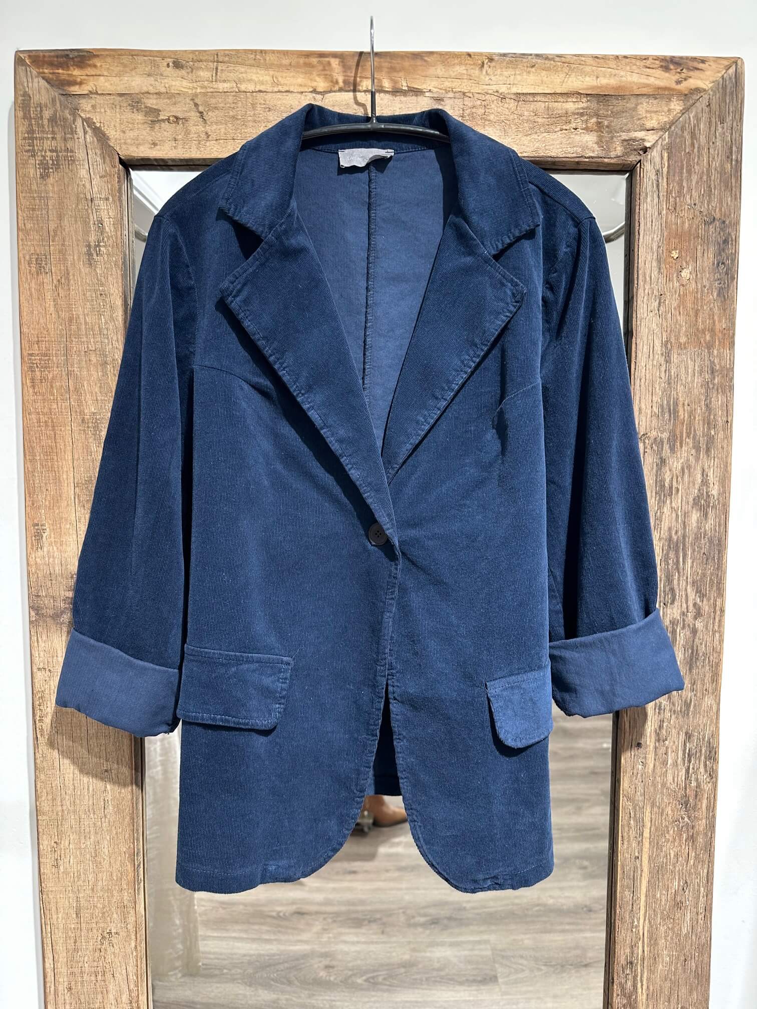 Delux Skagen fløjlsblazer - navy
