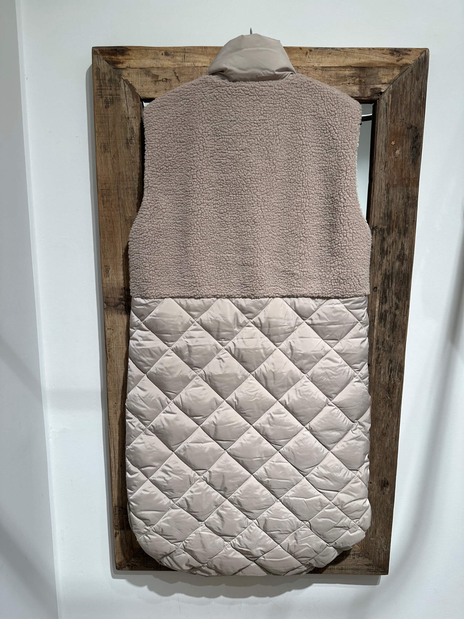 Freequent lang vest - taupe