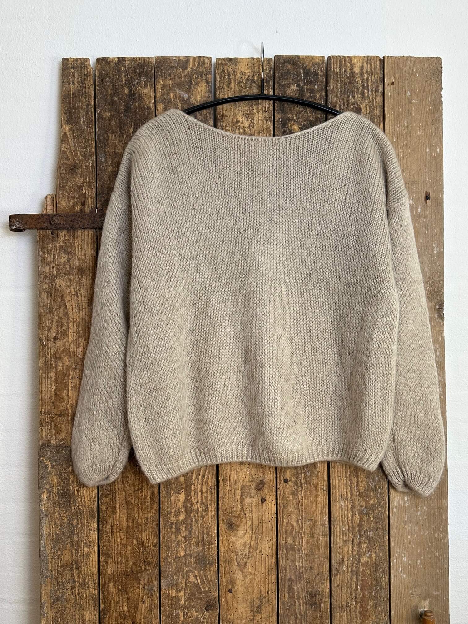 Delux Skagen mohair strikcardigan - beige