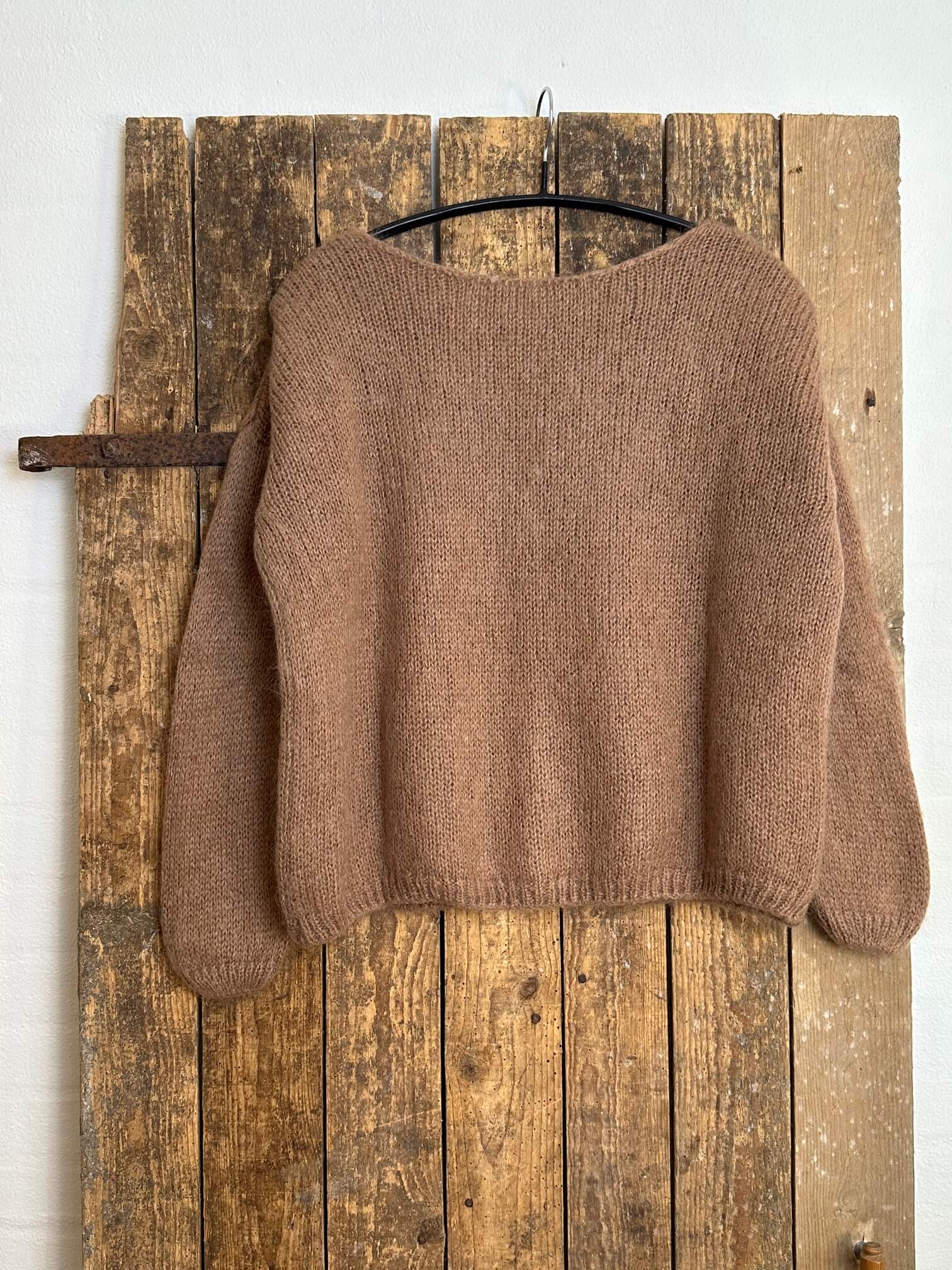 Delux Skagen mohair strikcardigan - camel