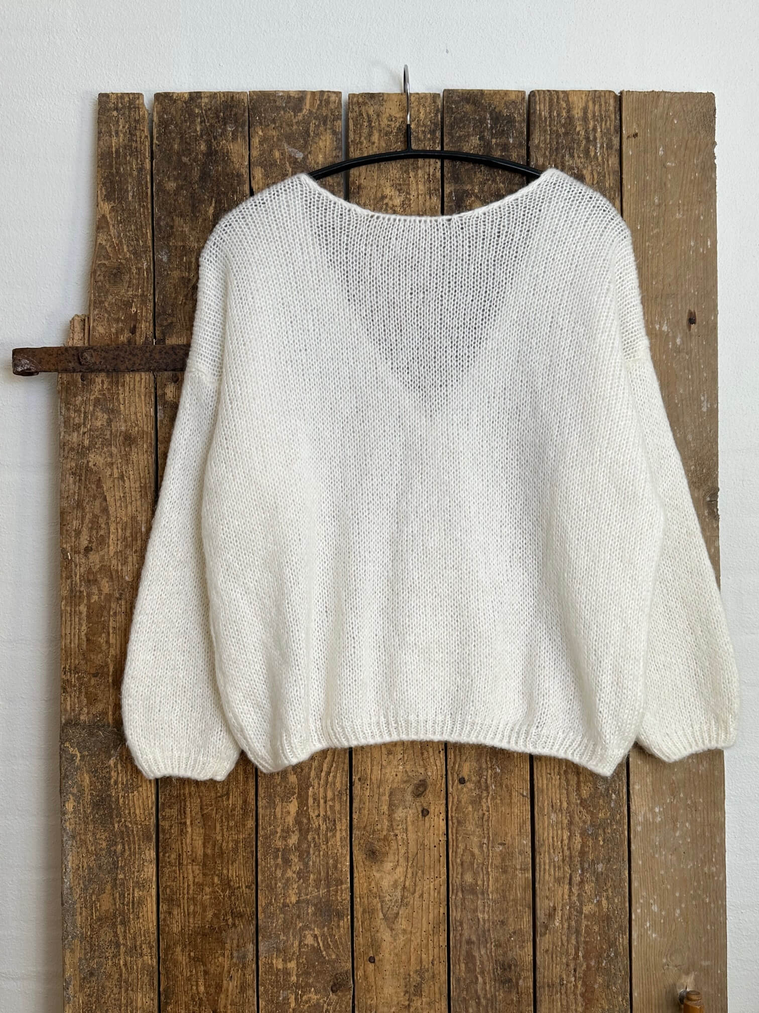 Delux Skagen mohair strikcardigan - off-white