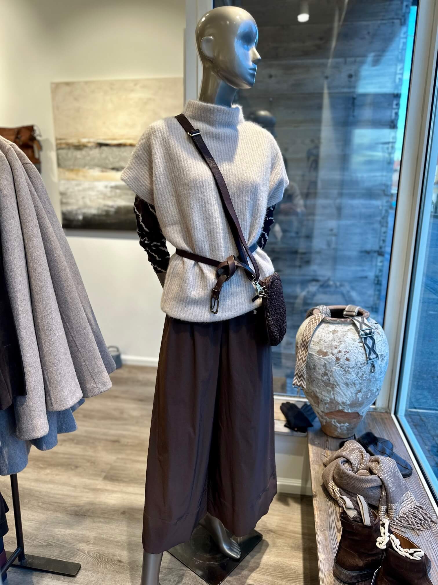 Freequent culotte bukser - brun