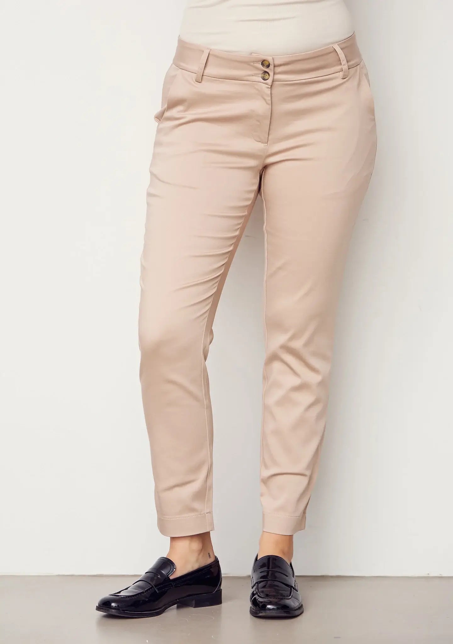 Isay chino bukser (ankel)- dark sand