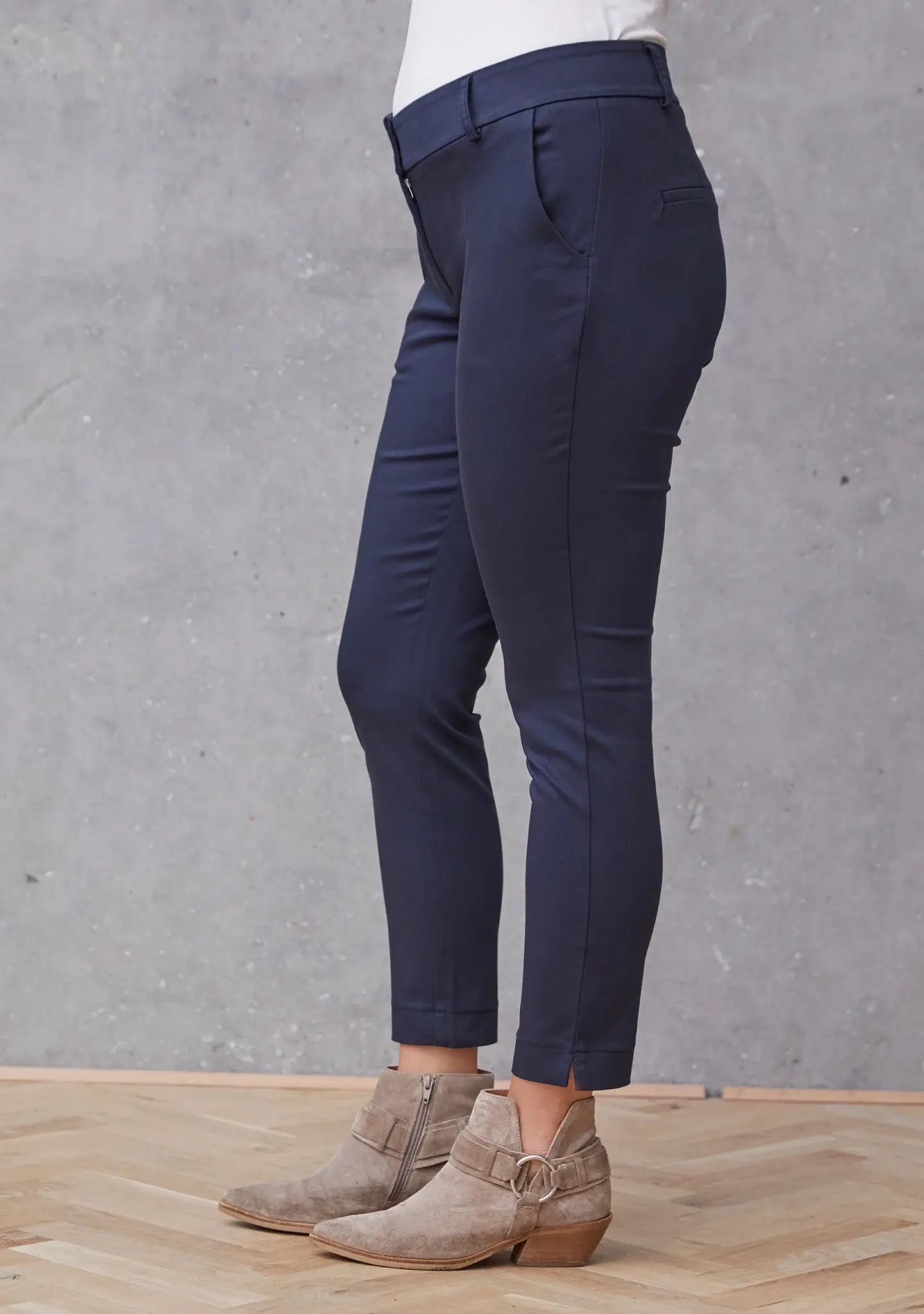 Isay chino bukser (ankel)- navy