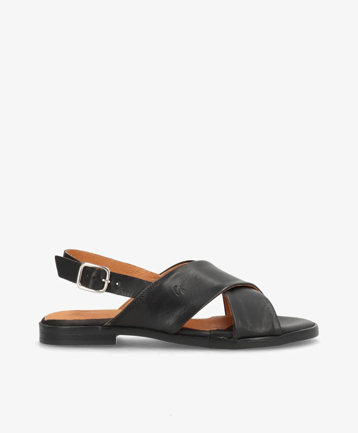 ShoeDesign Nicola skindsandal - sort