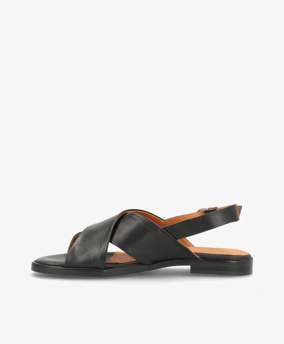 ShoeDesign Nicola skindsandal - sort