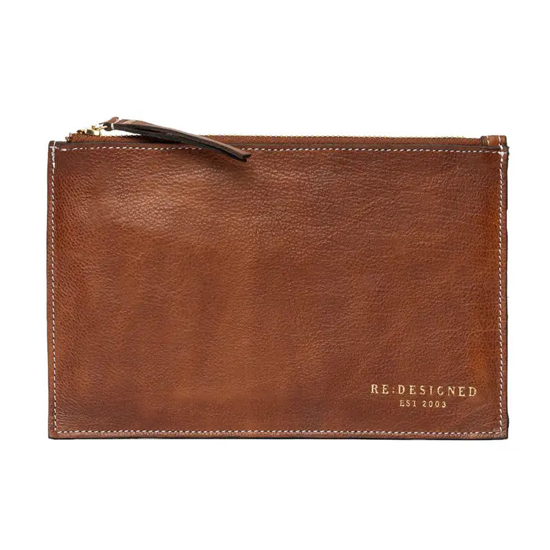 Re:Designed skind pung / clutch- walnut