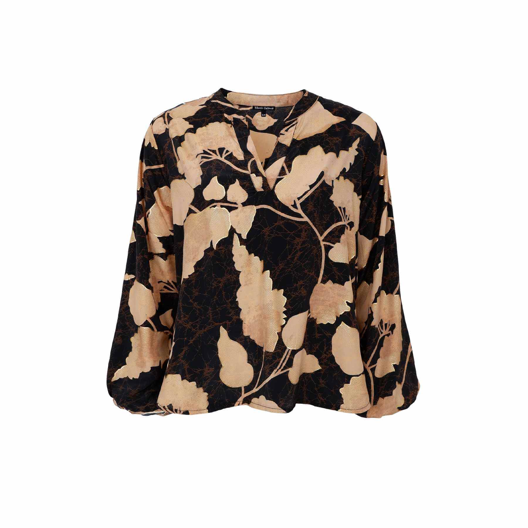 Black Colour Luna bluse - fall leaf (sort)