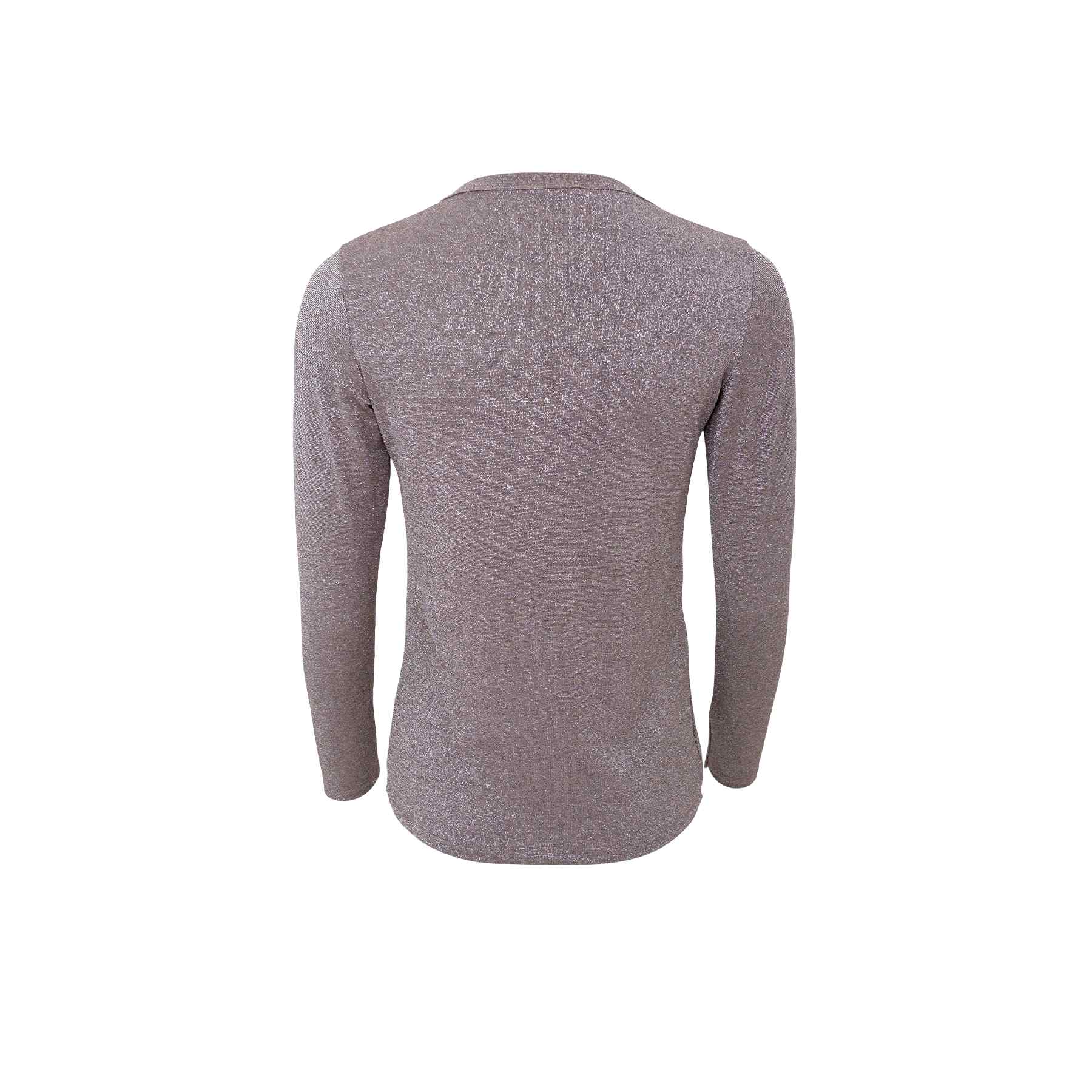 Black Colour Lurex glimmer bluse - taupe