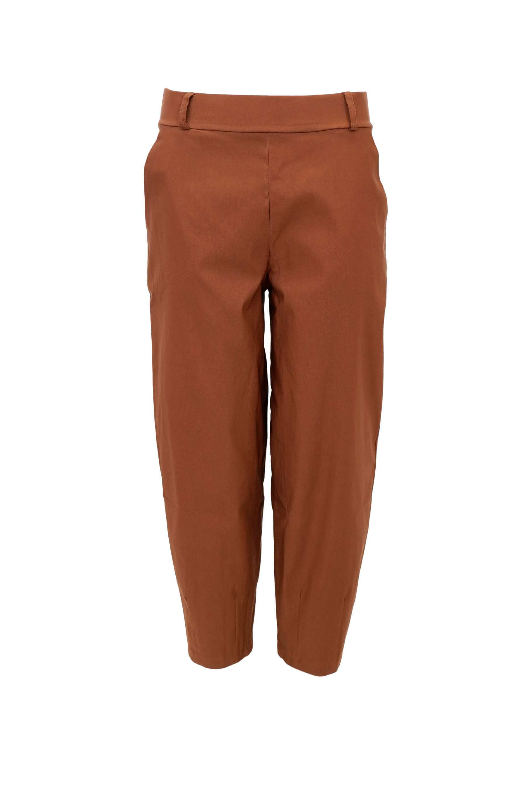 Black Colour Beverly barrel bukser - camel